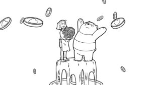 image pour coloriage We Bare Bears enfant