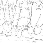 coloriage We Bare Bears à imprimer pour enfant de 4 ans