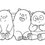 a imprimer coloriage We Bare Bears gratuit