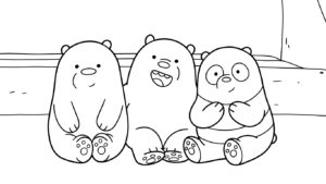 a imprimer coloriage We Bare Bears gratuit