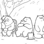 coloriage We Bare Bears à imprimer pour enfant de 8 ans
