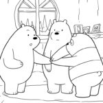 coloriage We Bare Bears pour enfant de 3 ans
