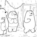 coloriage We Bare Bears à imprimer pour enfants