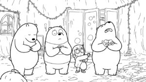 coloriage We Bare Bears a dessiner en ligne