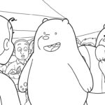 coloriage We Bare Bears à imprimer pour enfant de 3 ans