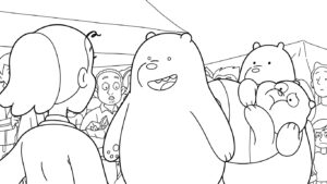 coloriage We Bare Bears à imprimer pour enfant de 3 ans