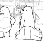 coloriage We Bare Bears pour enfant de 4 ans