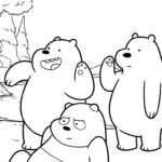 coloriage We Bare Bears a imprimer