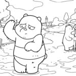 coloriage We Bare Bears et découpage à imprimer