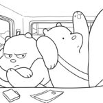 image pour coloriage We Bare Bears enfant