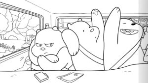 image pour coloriage We Bare Bears enfant