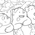 image de coloriage We Bare Bears pour enfant