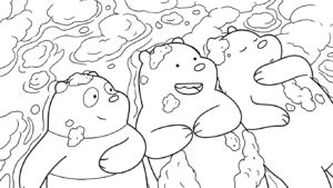image de coloriage We Bare Bears pour enfant