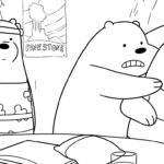 coloriage We Bare Bears à imprimer pour enfant de 8 ans