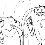 coloriage We Bare Bears et decoupage a imprimer gratuit