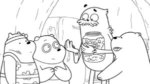 coloriage We Bare Bears à imprimer pdf gratuit