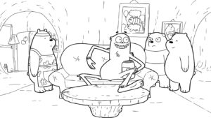coloriage We Bare Bears et dessin a imprimer