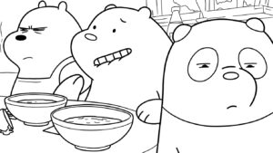 imprimer coloriage We Bare Bears gratuit