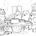 coloriage We Bare Bears pour enfant de 2 ans