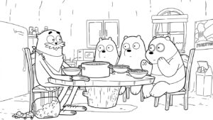 coloriage We Bare Bears pour enfant de 2 ans