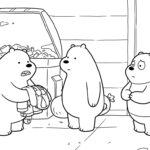 coloriage We Bare Bears à imprimer pour enfant de 3 ans