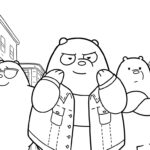 coloriage We Bare Bears pour enfant de 3 ans