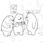 coloriage We Bare Bears à imprimer gratuit