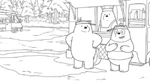 coloriage We Bare Bears pour enfant de à imprimer