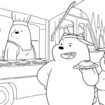 coloriage We Bare Bears à imprimer pdf gratuit