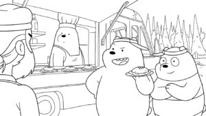 coloriage We Bare Bears à imprimer pdf gratuit