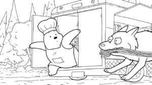 coloriage We Bare Bears pour bebe a imprimer