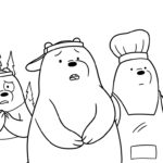 coloriage We Bare Bears pour enfant de 8 ans
