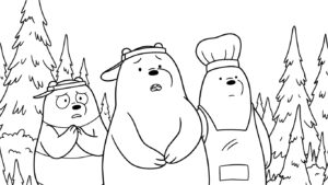 coloriage We Bare Bears pour enfant de 8 ans