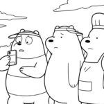 coloriage We Bare Bears pour primaire