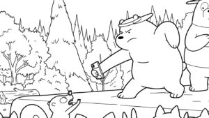 coloriage We Bare Bears et dessin a imprimer