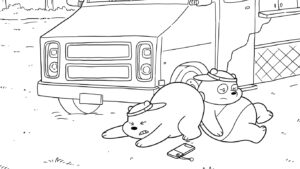 coloriage We Bare Bears pour enfants a imprimer