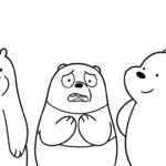 image pour coloriage We Bare Bears enfant