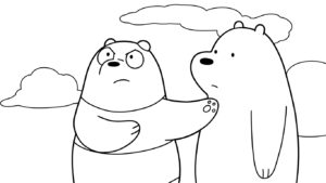 coloriage We Bare Bears gratuit à imprimer