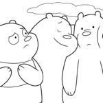 coloriage We Bare Bears a imprimer pour enfant de 4 ans