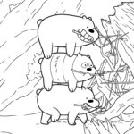 coloriage We Bare Bears à imprimer pour enfant de 7 ans