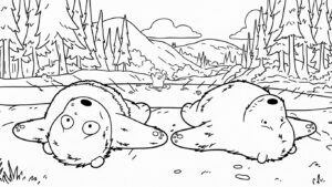 coloriage We Bare Bears a imprimer gratuitement