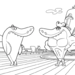 imprimer coloriage Zig e Sharko gratuit