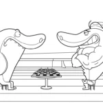 coloriage Zig e Sharko à imprimer gratuitement