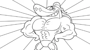 coloriage Zig e Sharko pour enfants à télécharger