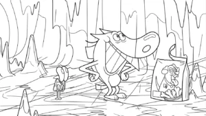 a imprimer coloriage Zig e Sharko gratuit