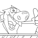 coloriage Zig e Sharko pour enfants à télécharger