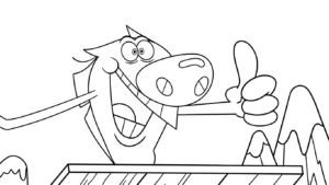 coloriage Zig e Sharko pour enfants à télécharger