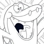 image pour coloriage Zig e Sharko enfant