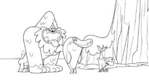 coloriage Zig e Sharko à imprimer pour enfant de 7 ans