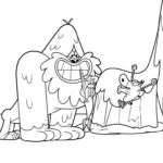 image pour coloriage Zig e Sharko enfant